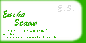 eniko stamm business card